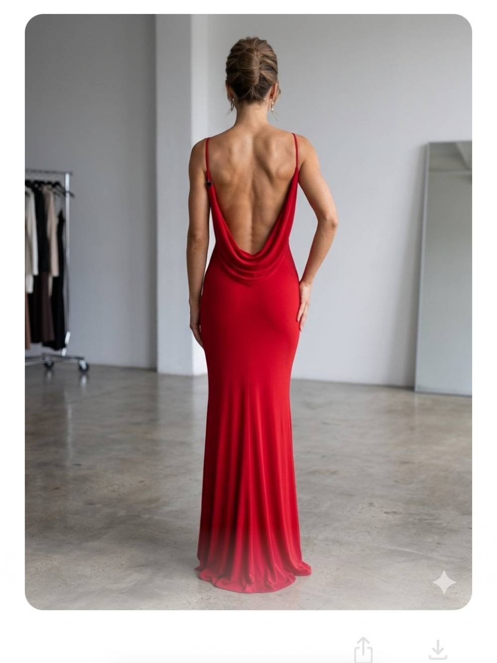 Red Backless Slit Dress slinky bodycon Maxi dress 2